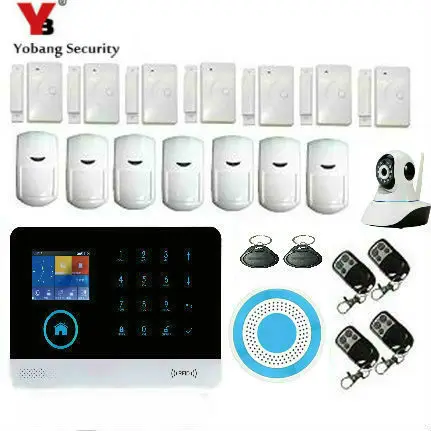Yobang Security 2.4G smart home security wifi gprs wifi gsm alarm system Android/IOS APP remote control voice prompt work Yobang Security 2.4G smart home security wifi gprs wifi gsm alarm system Android/IOS APP remote control voice prompt work