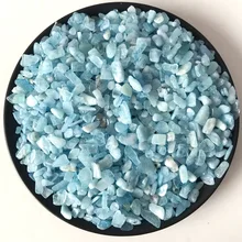 1 кг Натуральный Камень Аквамарин Небесно голубого цвета кварцевые круглые необработанный драгоценный камень с украшением в виде кристаллов образец минерала рок-чип гравий украшения
