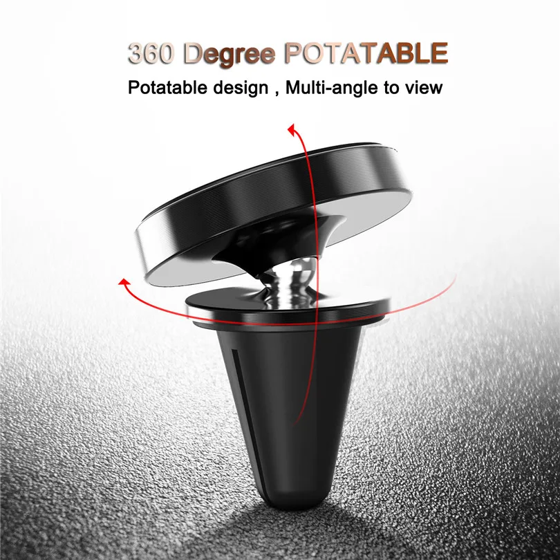  USLION 360 Grad Universal Magnetische Auto Telefon Halter Für iPhone Samsung Alle Telefon GPS Navig