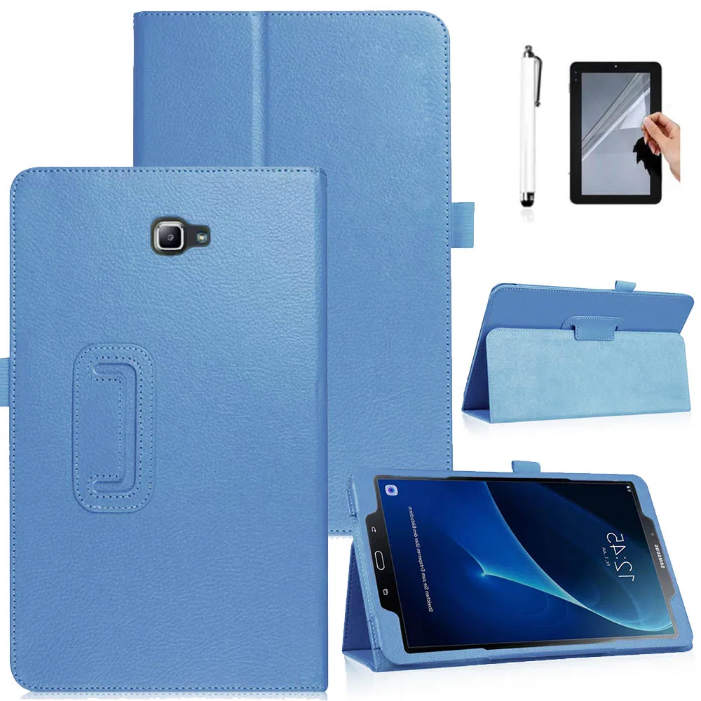 Ультратонкий чехол для Samsung Galaxy Tab A6 10,1 дюйма (2016) T580 T585 из искусственной кожи Smart Case для Samsung Galaxy Tab A6 10,1 крышка