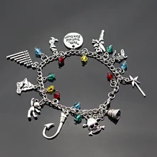 Браслет Питер Пэн талисман ангелочек Пираты Карибского моря "Вера доверие и Пикси пыль" браслет женский браслет