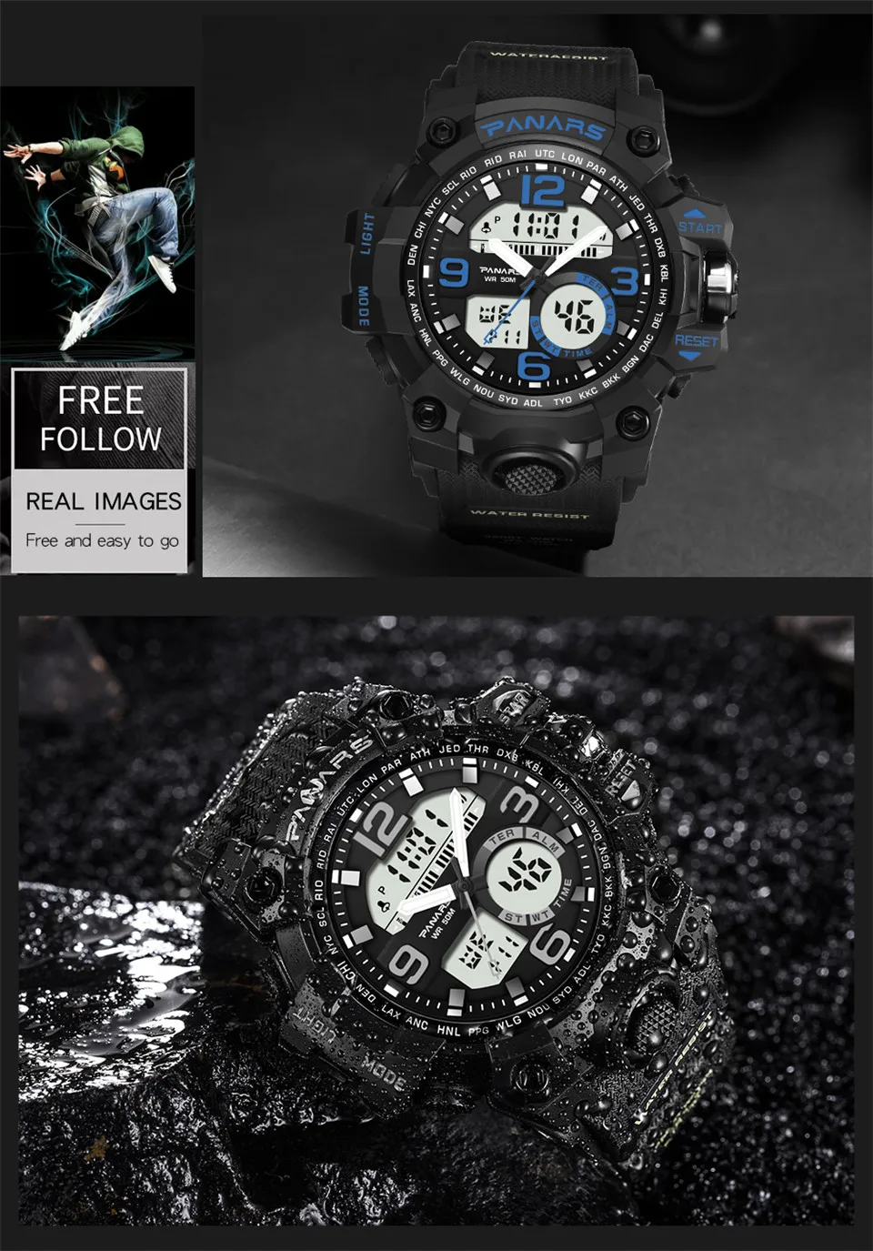 PANARS Men Sports Watches 2018 Luxury Brand LED Digital Wrist Watch For Men Wristwatches Waterproof Male Clock Relogio Masculino (11)