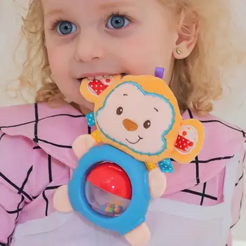 

Baby Rattles Teether Toys Plush Cute Animal Toddlers Learning Early Education Toy