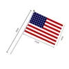 5pcs Stick Flag USA 14*21 cm Hand Held Mini Flag With White Pole Vivid Color and Fade Resistant Hand Held Stick Flags ► Photo 3/6