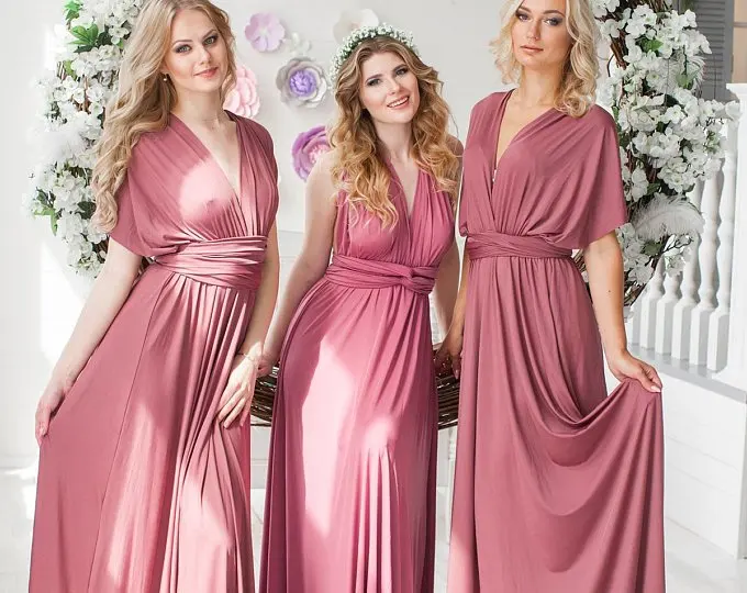 Шифоновые платья подружки невесты длинные 2019 Robe Demoiselle D'honneur Vestidos De Fiesta De Noche платье для свадебной вечеринки