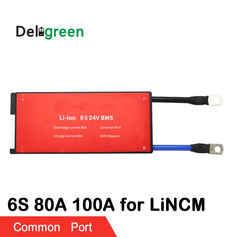 6S 80A 100A PCM/PCB/BMS для литиевой батареи 18650 24 В электрического велосипеда скутера и
