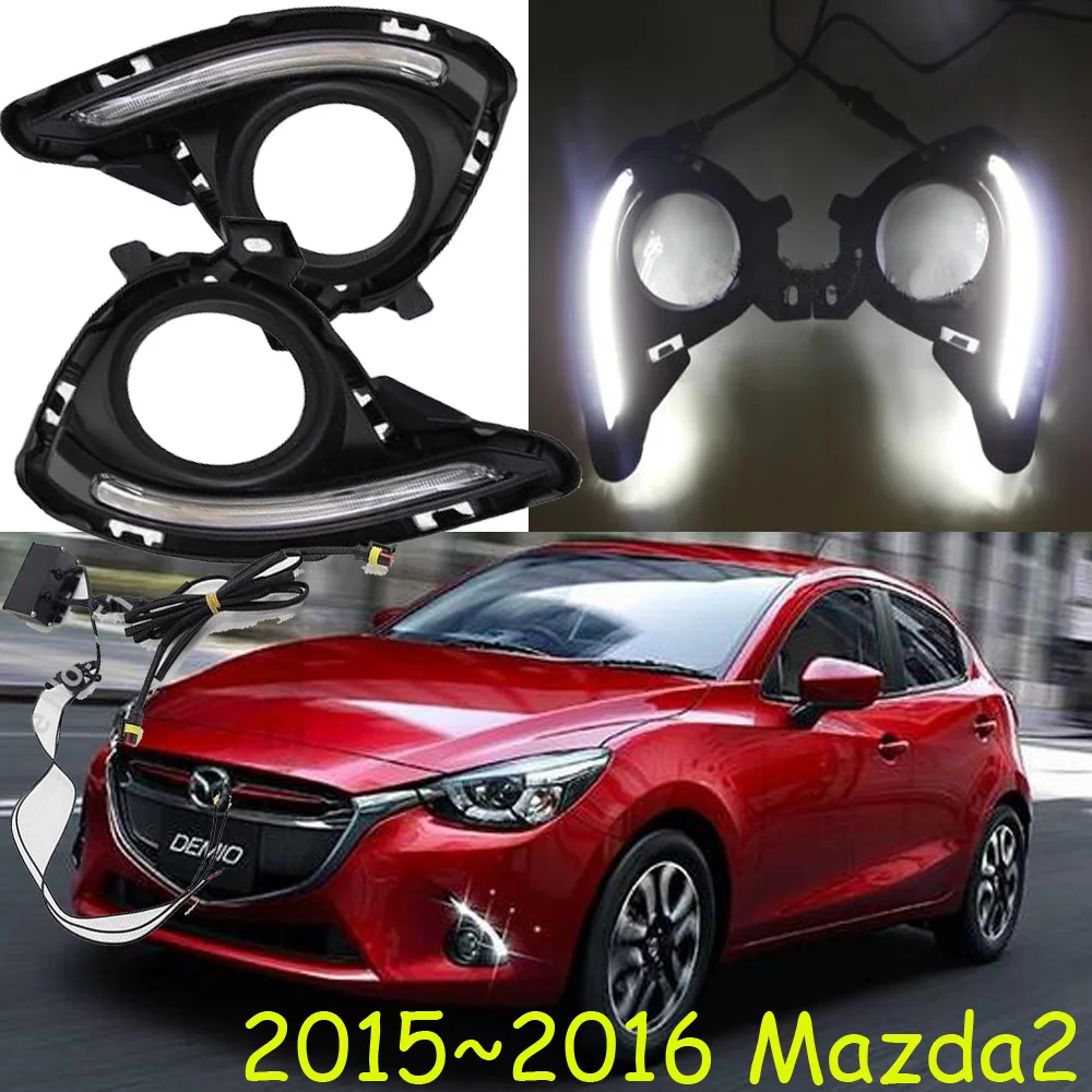 Светильник для автомобильного бампера mazda 2 mazda2 дневный светильник светодиодный