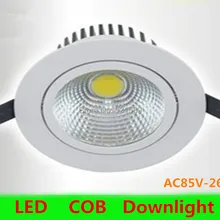 Шт. 30 шт. 10 Вт светодио дный COB потолочный светильник Холодный белый/теплый светодио дный Белый светодиодный вниз свет AC85V-265V