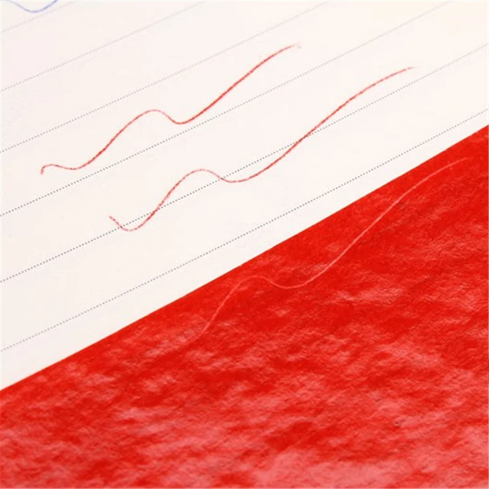 38K Red Carbon Stencil Transfer Paper Double Sided Hand Pro Copier Tracing Hectograph Repro 22x8.5cm 100 sheet /box transfer carbon paper
