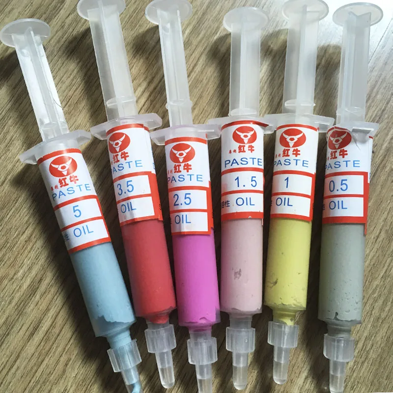 Factory wholesale 6pcs Diamond Abrasive Paste Needle Tube Grinding Polishing Paste Lapping