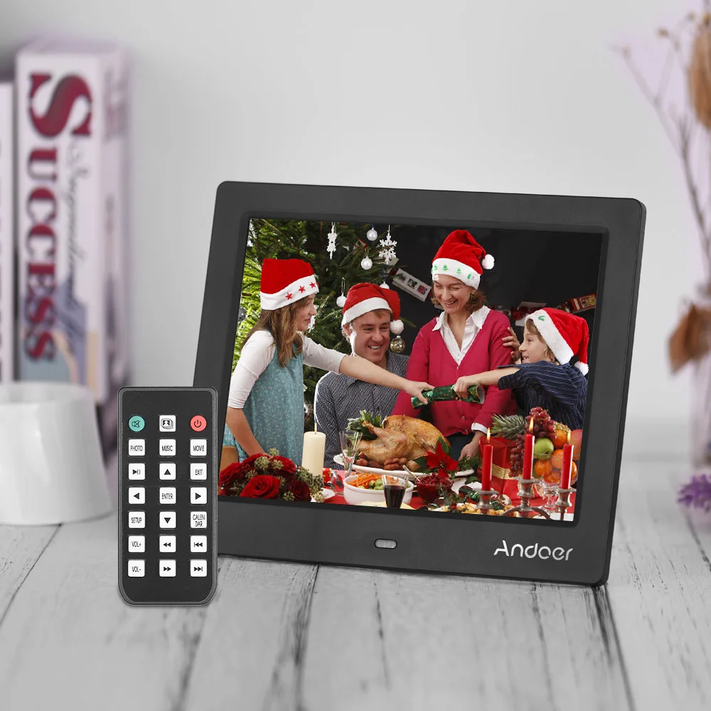 Andoer C805 8 &quotкомпактная светодиодная цифровая фоторамка Настольный альбом 1024*768 4:3