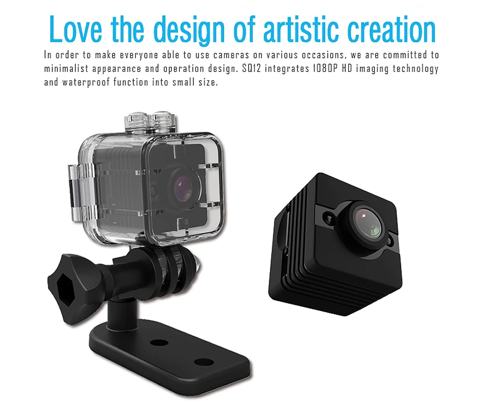 Оригинальная мини-камера с Wi-Fi SQ13 SQ23 SQ11 SQ12 FULL HD 1080P с ночным видением, водонепроницаемый корпус, cmos-сенсор, записывающая видеокамера