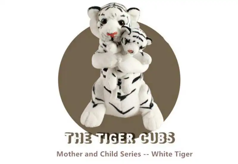 cute simulation mother and child tiger plush toy enlightenment cute  tiger baby doll photo props kids gift deco 48cm 19inch DY50673 (19)