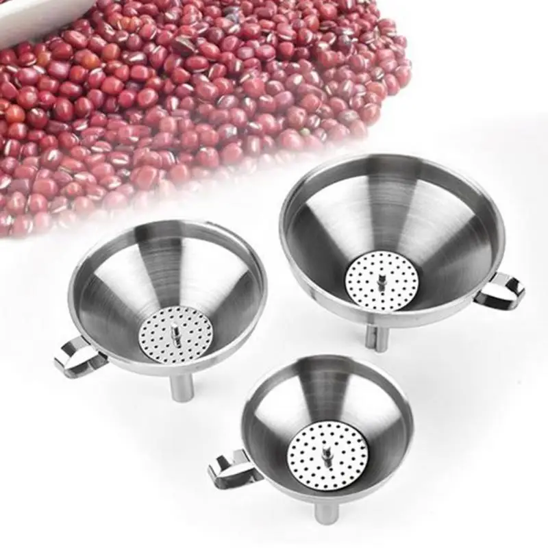 Прочная Воронка Из Нержавеющей Стали для кухонного масла с медом съемный