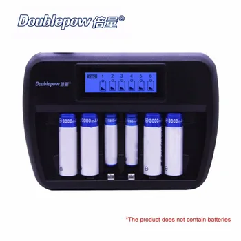 

Doublepow AA AAA Battery Charger Multifunctional Universal 6 Slots LCD Automatic Intelligent Rapid Rechargebale Battery Chargers