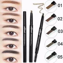 Двухсторонняя ручка для бровей, ТИНТ, косметика, натуральный, долговечная краска, татуаж, бровей, водонепроницаемый, черный, коричневый, карандаш для бровей, макияж