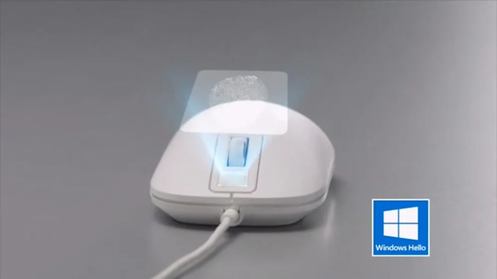 Xiaomi мышь с детектором отпечатка пальца идентификация USB интерфейс ноутбук Настольный компьютер игра офис Проводная умная игровая мышь для Windows10