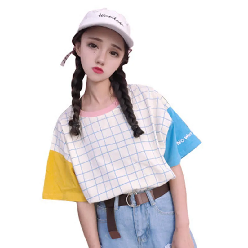 

Harajuku Style Women Tshirt Spring Summer Fashion Print Short Sleeve O Neck Cotton Womens Tops Casual Loose T shirt Plus Size