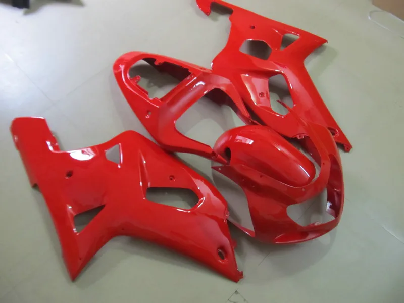 Набор обтекателей для SUZUKI GSXR600 750 K1 01 02 03 GSXR 600 2001 2002 2003 ABS полностью красный