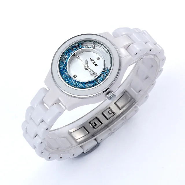 

2016 Famous brand luxury watches women ceramic band rhinestones crystal ladies quartz watch clock relojes mujer2015 montre femme