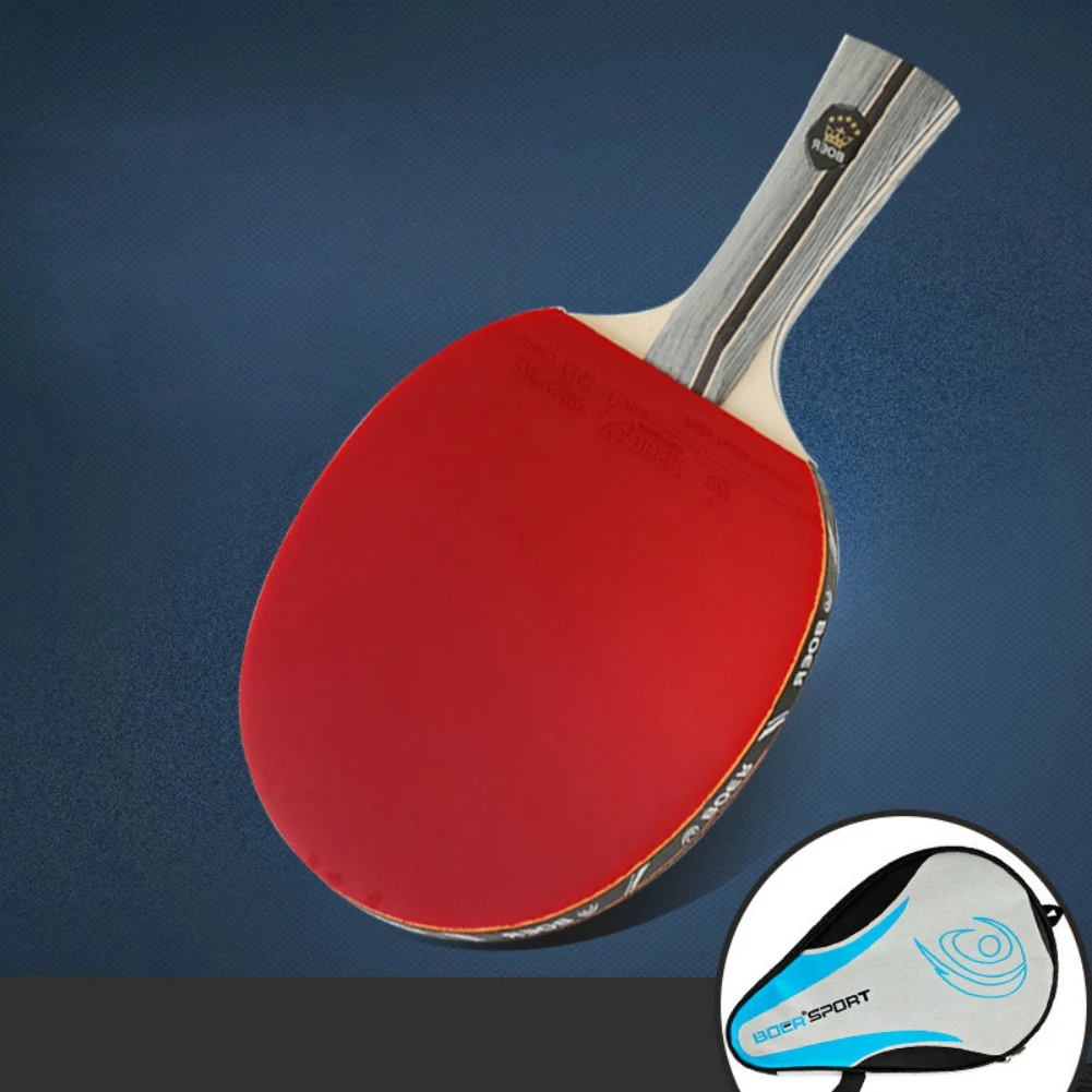 Ракетка для настольного тенниса легкая мощная ракетка для Пинг-Понга Летучая мышь длинный прямой/Горизонтальный захват настольный теннис
