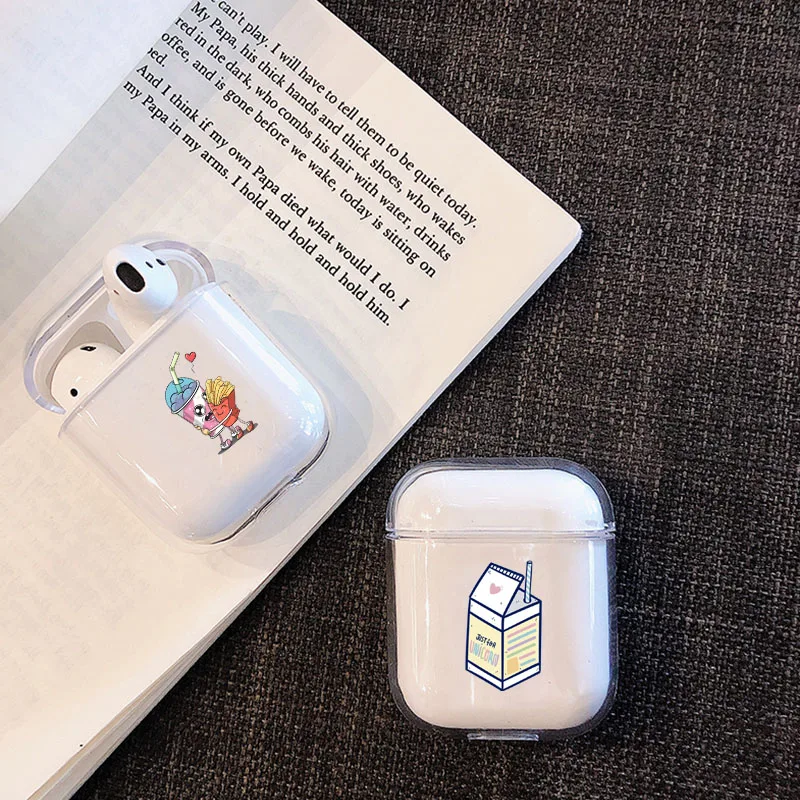 

Case For Apple airpods case Cute Ice Cream Bottle Wireless Bluetooth Earphone Case For Airpods Headphone Hard Protective Case