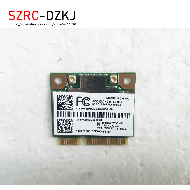 Новая Оригинальная беспроводная карта Lenovo ThinkPad RTL8188CE T420 X220 T430 X230 E430 T520 b/g/n 60Y3249 RTL8188