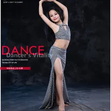 Профессиональная одежда для девочек, детская Одежда для танцев, профессиональный комплект для танца живота для детей, комплект для танца живота из 2 предметов, костюм для танца живота M, L