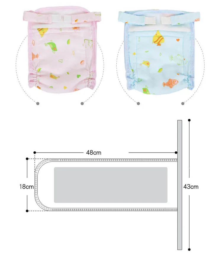 4 шт. регулируемые подгузники многоразовые трусики-подгузники детская ткань многоразовые подгузники Подгузники моющиеся подгузники для новорожденных