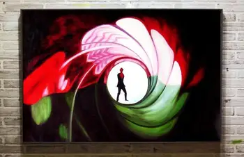 

Hand-painted graffiti art pop style oil painting on canvas,giftware oil painting por bed room no frame P-209