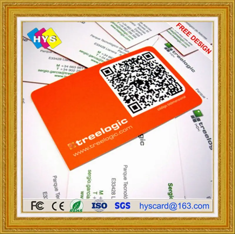 QRcode визитная карточка, штрих-код карты профессиональный производитель