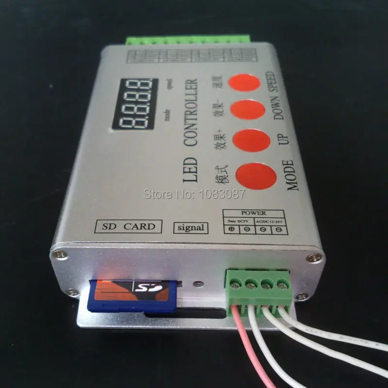 

1 pcs DMX512 controller guardrail tube controller LED full color controller,Controller with LPD6803 TM1809 WS2811 DMX512