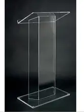 Acrylic Portable Desktop Lectern Custom Perspex Church Podium Pulpit