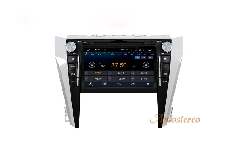 Sale 8 Inch Android 8.0 RAM 4GB ROM 32GB DVD GPS CD Player Car radio Sat Nav Headunit For Toyota Camry Aurion 2015 2016 2017 7