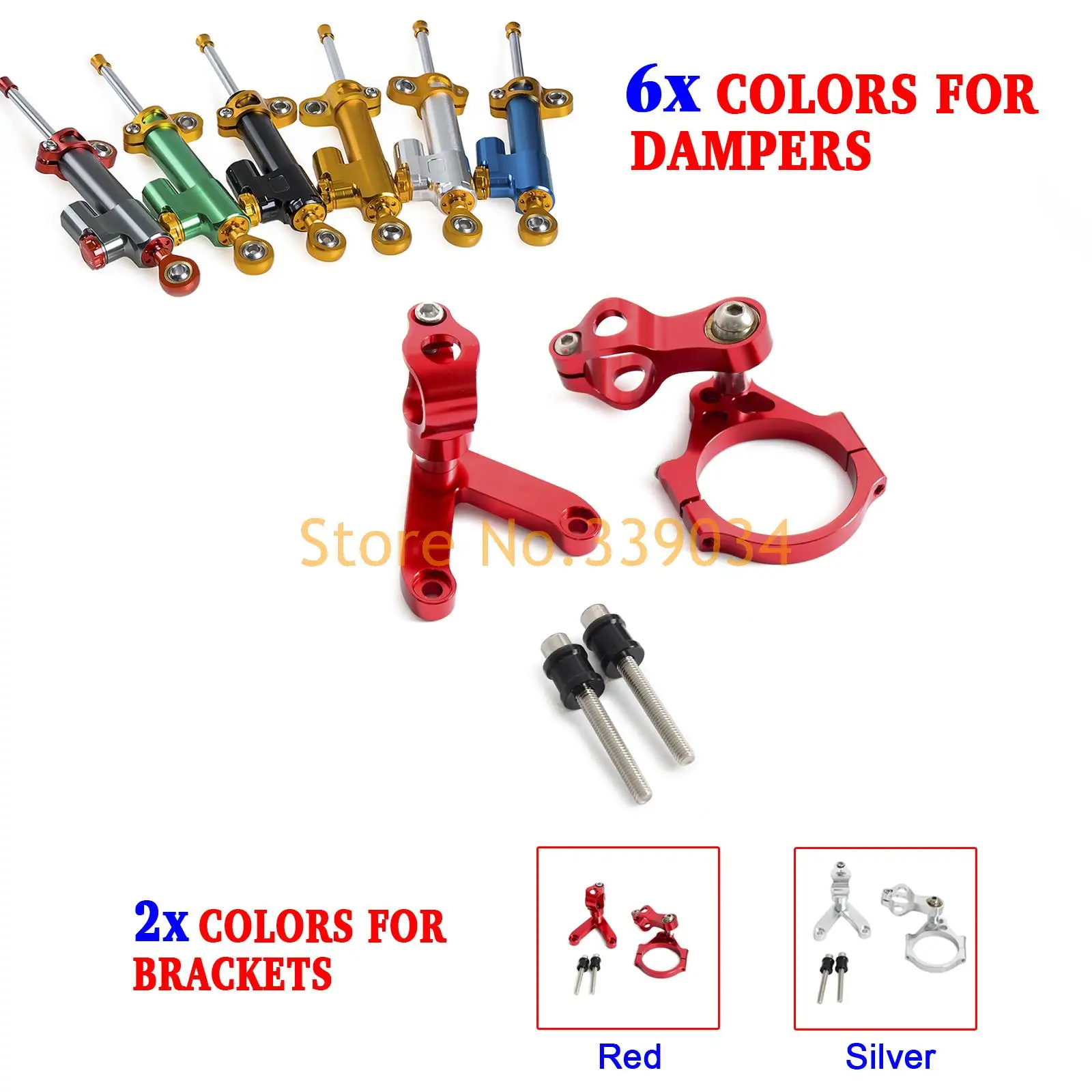 

Motorcycle CNC Steering Damper Stabilizer & Bracket for Duacti 848 (Not Fit EVO Model) 2008 2009 2010
