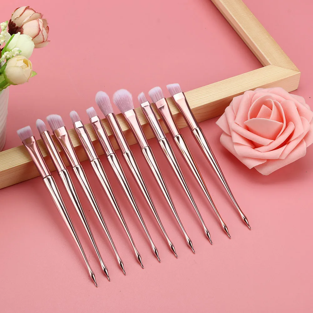 

2019 New Style 10PCS Fony Make Up Foundation Eyebrow Eyeliner Blush Cosmetic Concealer Brushes Pinceau de maquillage zsmw