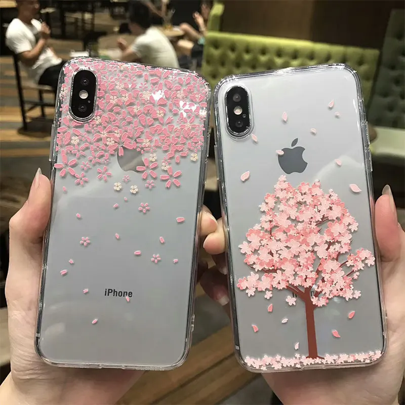 3D Relief Case For iPhone xr 7 7Plus 8 8Plus X Flower Silicone Cover 6 6s 6Plus Soft Capa ipone Capinha ip Coque |