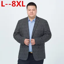 Большие размеры 10XL 8XL 6XL 5XL 4XL Для мужчин Повседневное костюм Бизнес Стиль модные Дизайн Для мужчин с длинным рукавом свободный крой Костюмы мужской пиджак