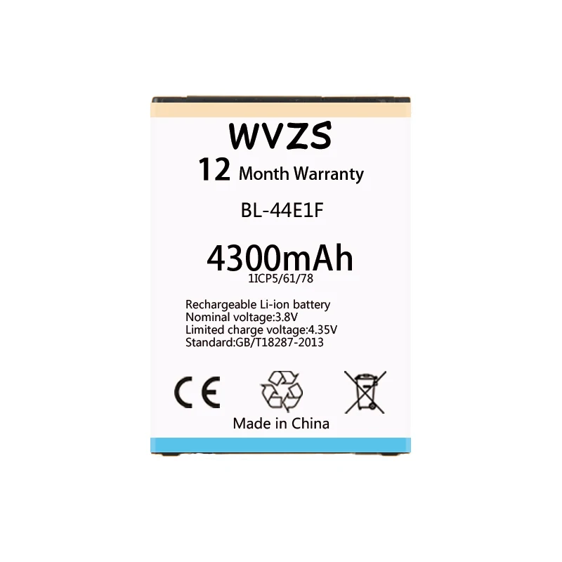 Wvzs 4300 мА/ч Батарея для LG V20 H990 F800 VS995 US996 LS997 H990DS H910 H918 S BL-44E1F замена батареи |
