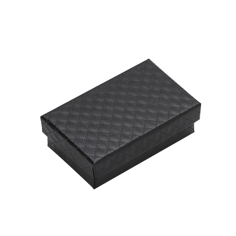 32 шт. Шкатулка 8x5 СМ шкатулка для украшений, органайзер для украшений, коробочка для украшений, коробка для колец, шкатулка для ювелирных изделий, упаковочная бумага - Цвет: Black