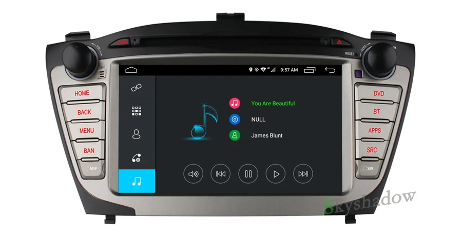 Perfect C500 1024X600 4G SIM Android 6.0 Car DVD Player For Hyundai IX35 Tucson 2009-2014 RDS Radio GPS Bluetooth wifi 2GB RAM 16GB ROM 5