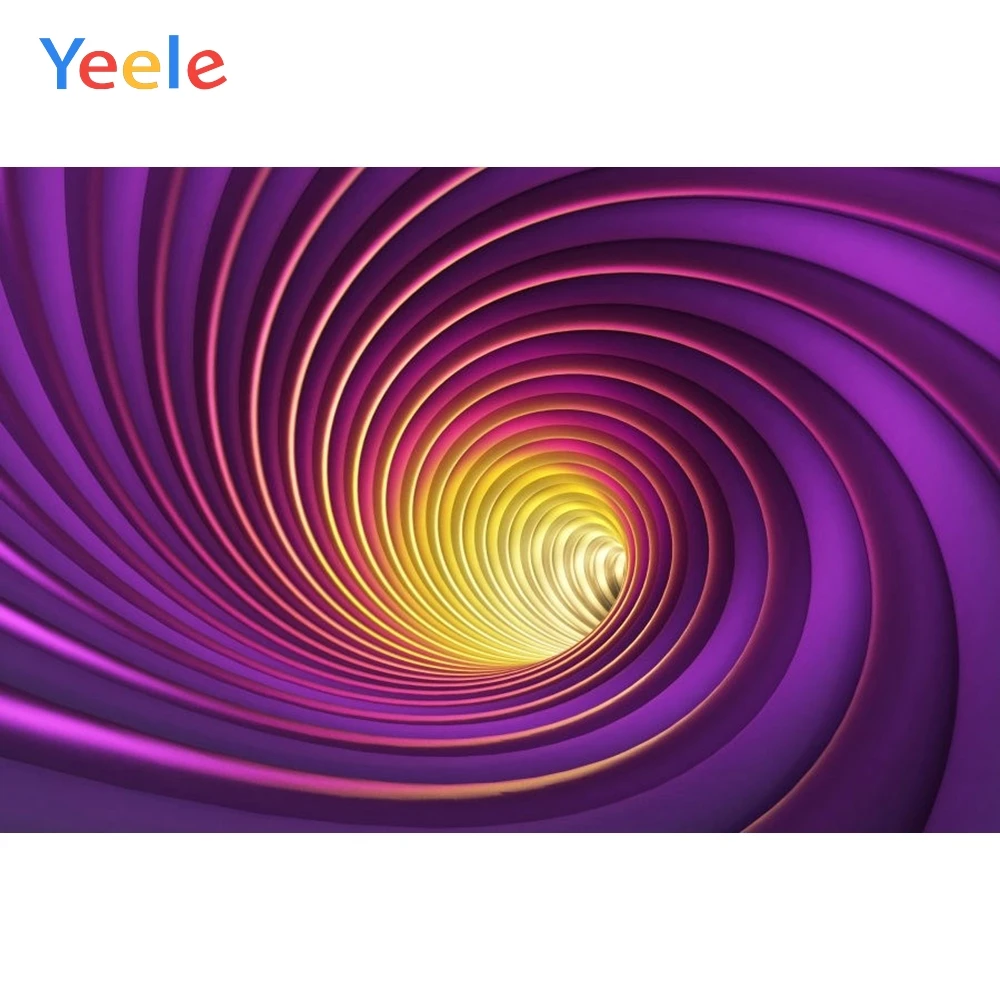 

Yeele Science Fictions Spiral Space-time Tunnel Kid Personalized Photographic Backdrops Photography Backgrounds For Photo Studio