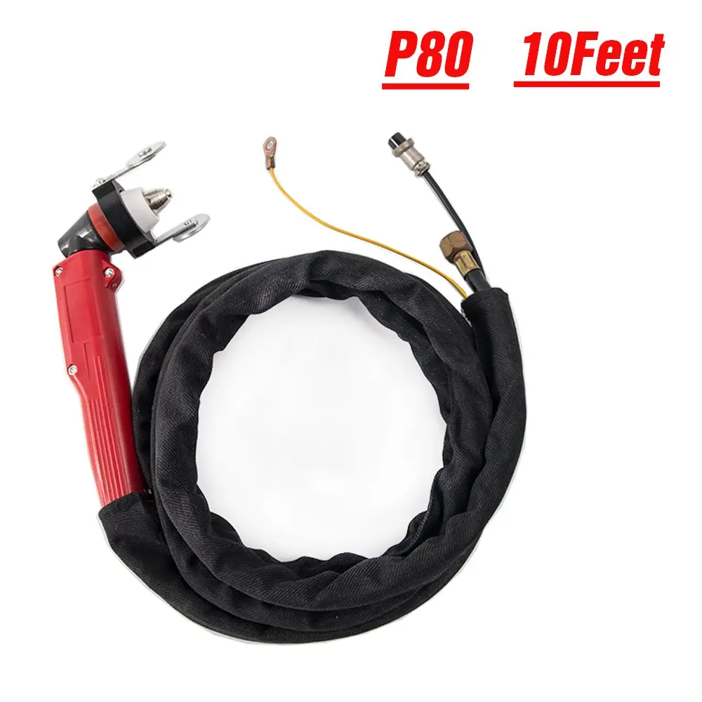 

P80 P-80 Plasma Cutter Cutting Torch Gun Pilot Arc Completed 10feet 16feet 23feet Fit Lotos LTP7000 LTP8000 LGK60 LGK80 LGK100 0