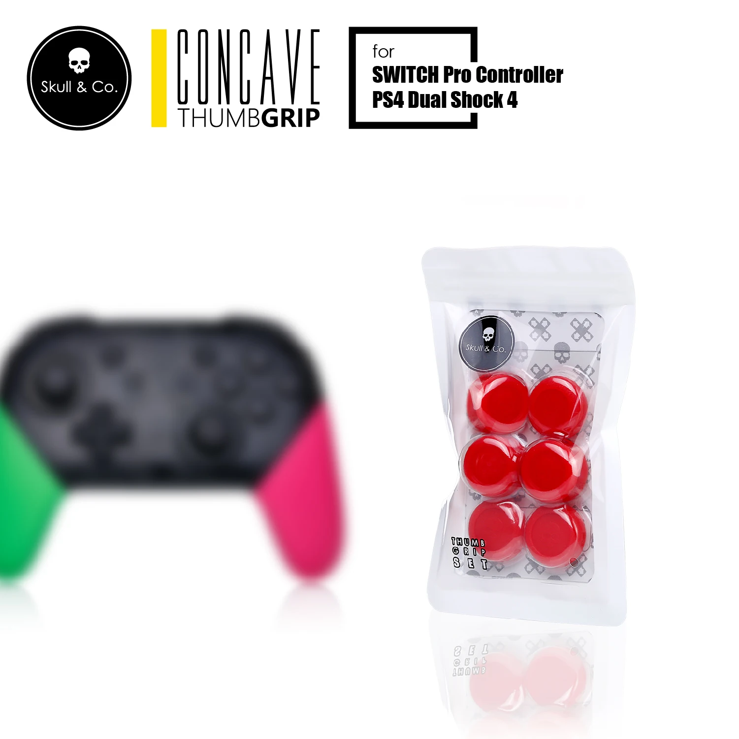 Skull& Co. Skin CQC FPS Thumb Grip набор джойстика колпачок Thumbstick чехол для PS4 kingd nintendo Switch Pro контроллер