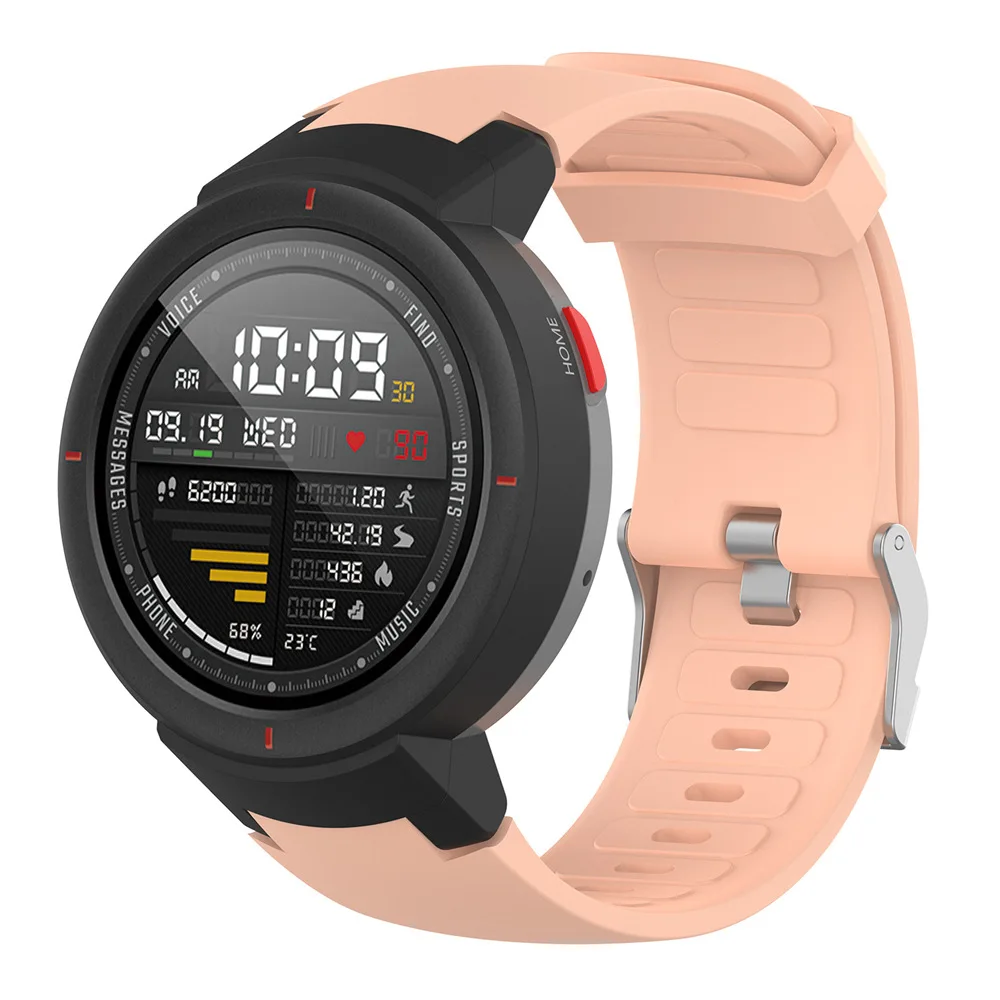 Силиконовый ремешок для часов Xiaomi Huami 3 Amazfit verge ремешок для часов сменный ремешок для AMAZFIT VERGE3 браслет на запястье ремешки - Цвет: Khaki