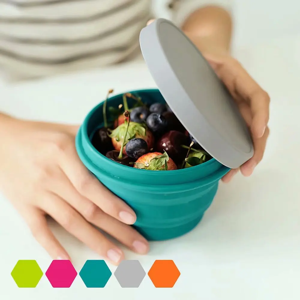 Collapsible Silicone Cup Bowl Portable Travel Outdoor Activities