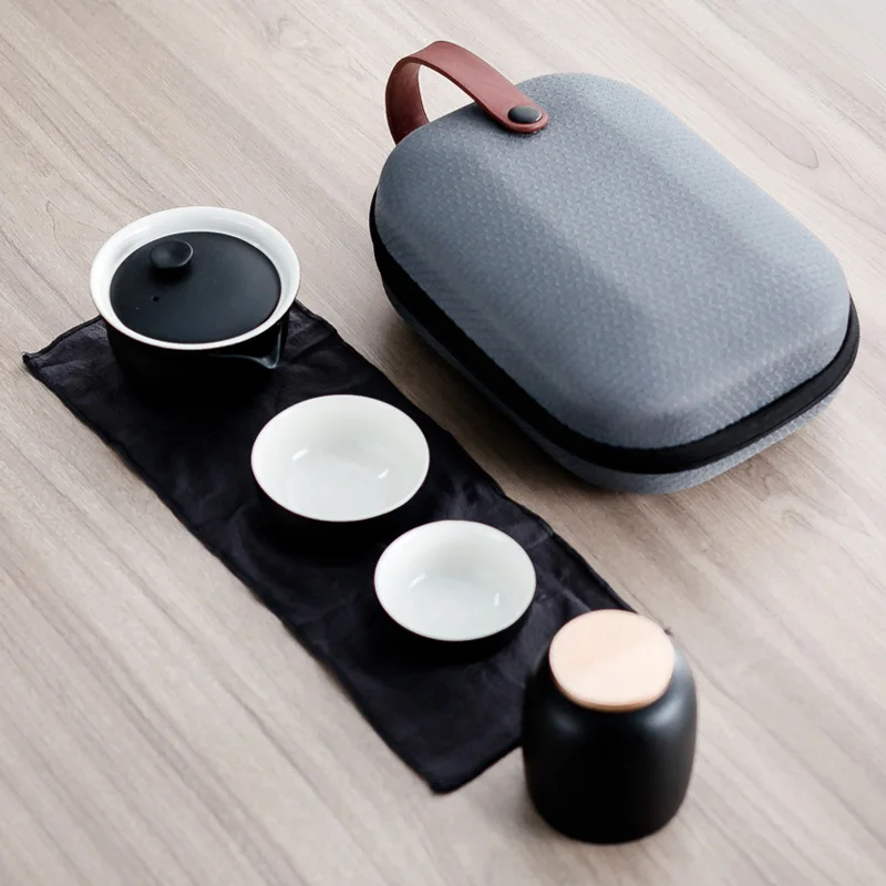 Style E TANGPIN керамический чайник gaiwan чайный набор портативный дорожный чайный набор Посуда для напитков - Цвет: Style E