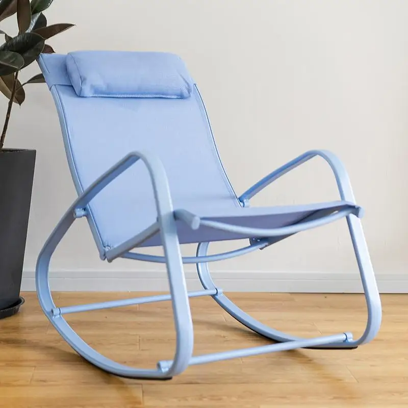 Скандинавский «Пойманный ветер» взрослый бытовой алюминий качалка ленивый стул ворс на диване на задней части балкона пожилых стул для отдыха