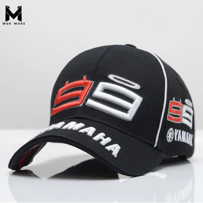 2019 أحدث F1 موتو GP خورخي لورنزو رجل التطريز 99 ياماها كاب دراجة نارية سباق الرجال البيسبول كاب غورا الرياضة Snapback القبعات