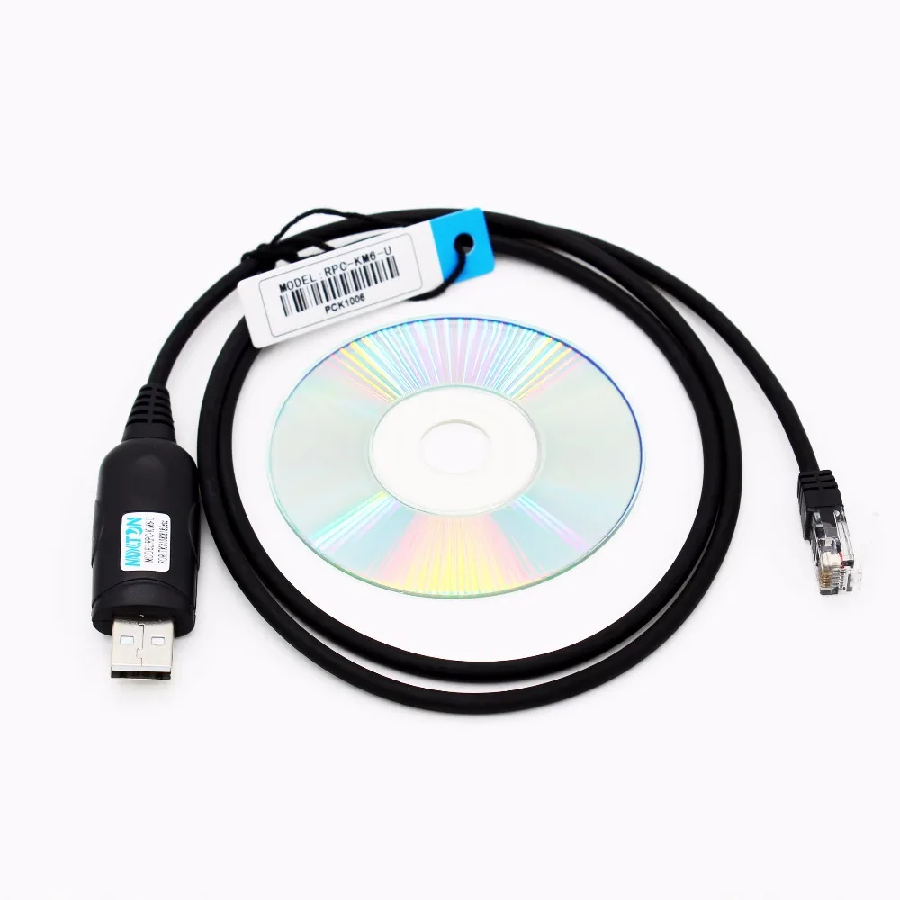 

RPC-KM6-U RJ11 6pin USB Programming Cable for Kenwood Mobile Car Radio TM-271A TK-785 TK-768 TK-808 TK-768G TK-868 TK-8108